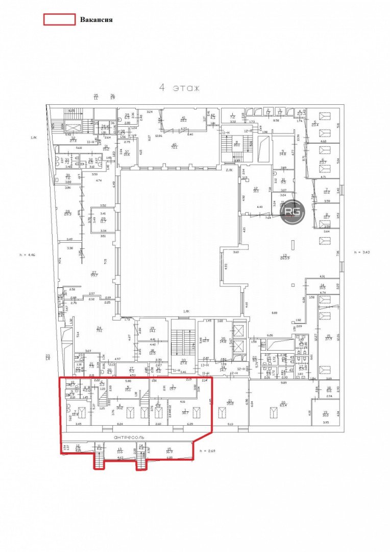   Аренда офисного помещения 175,3м2, 175.3 кв.м. 