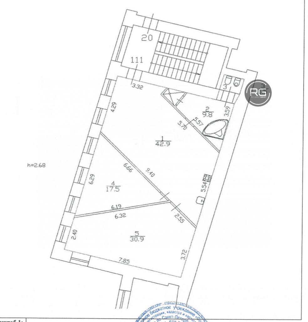   Дизайнерская квартира в центре, 102 кв.м. 