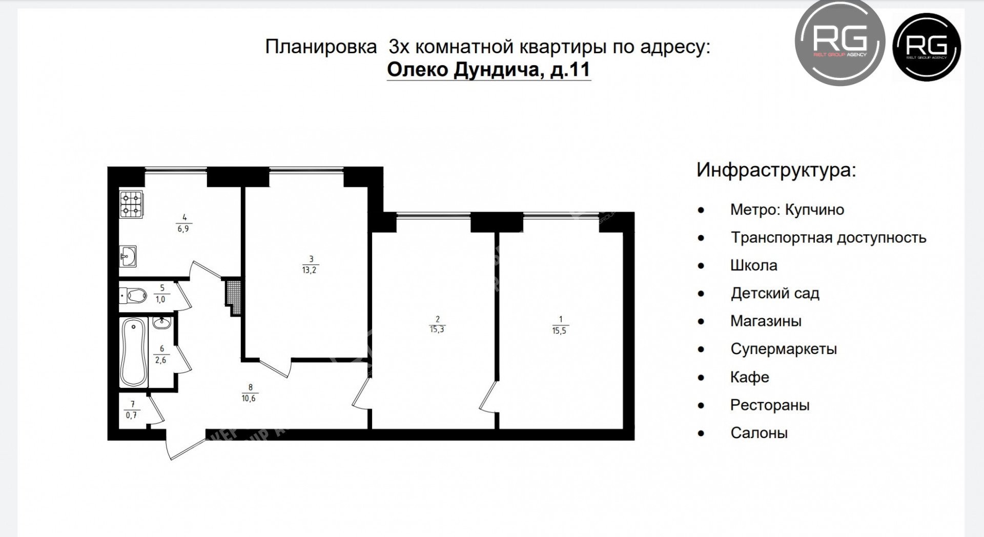   Прямая продажа, 66 кв.м. 