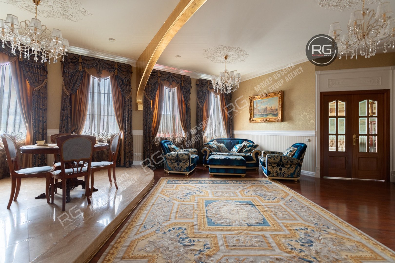  Видовая дизайнерская квартира, 221.4 кв.м. 