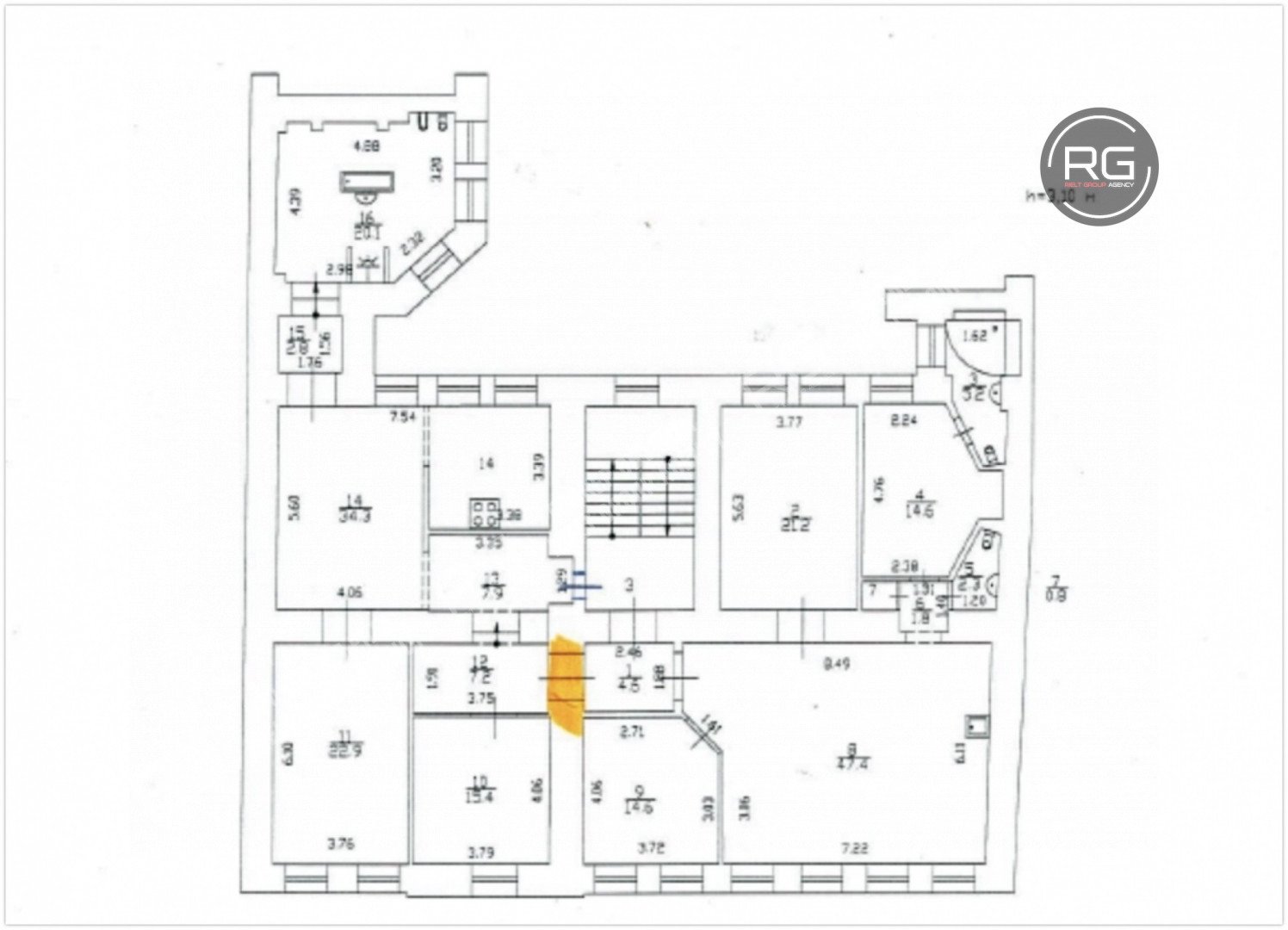   Видовая дизайнерская квартира, 221.4 кв.м. 
