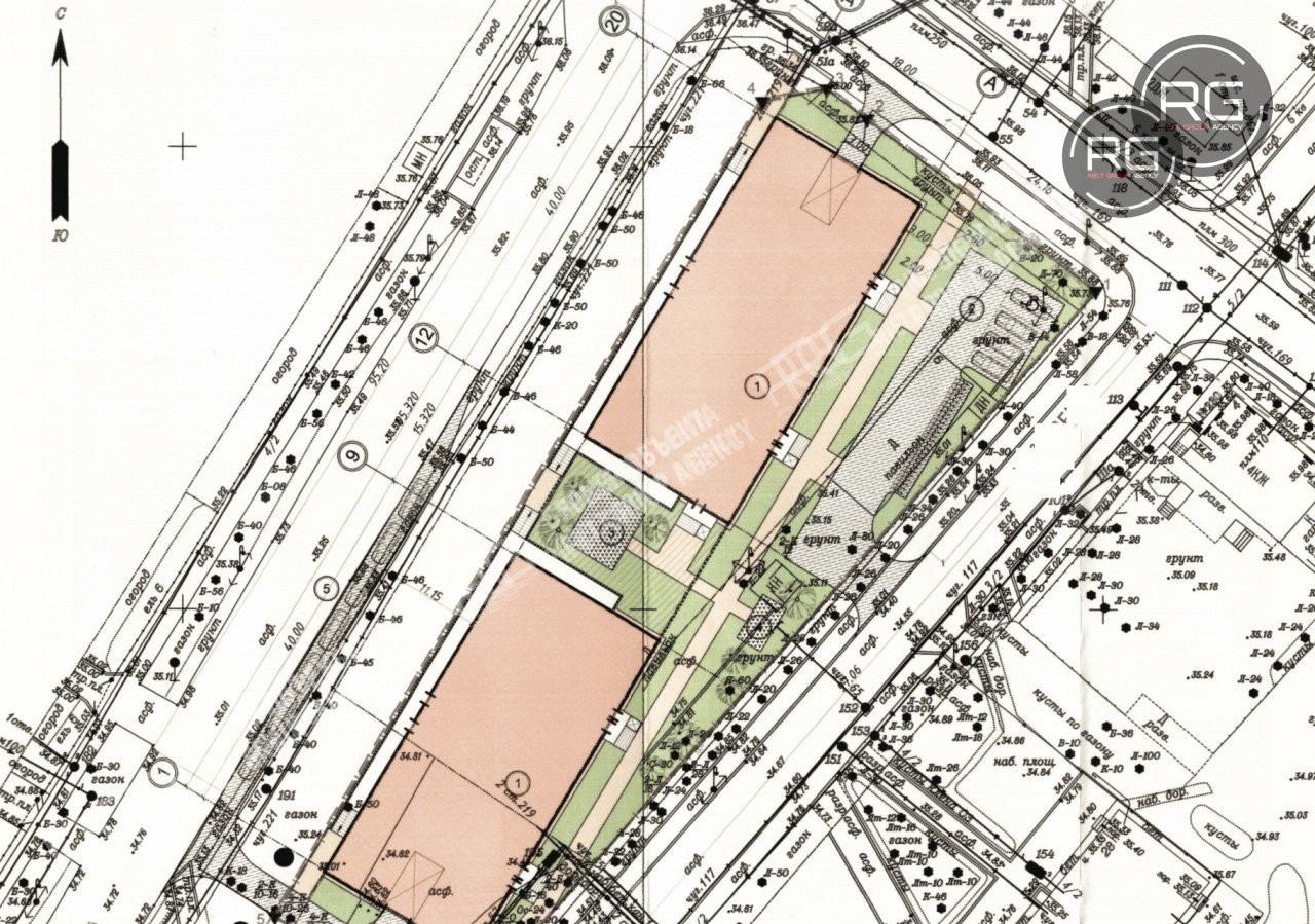   З/У с проектом под затройку ЖК, 35 соток 