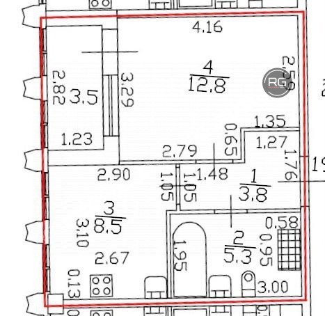   Золотая квартира, 31 кв.м. 